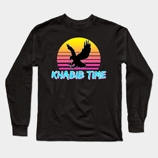 Khabib Time Eagle Long Sleeve T-Shirt by dajabal